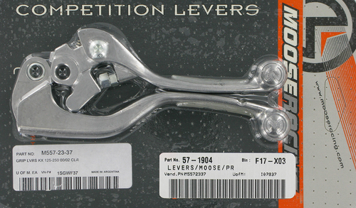 MOOSE OFFROAD - M557-23-37 - Competition Lever Set - Clear