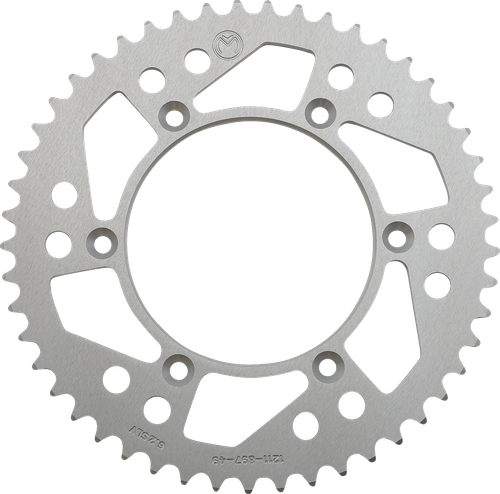 MOOSE OFFROAD - 1211-1553 - Rear Sprocket - Aluminum - 49 Tooth - Silver - Husaberg/Husqvarna/KTM