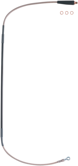 MOOSE OFFROAD - MH02-1043 - Brake Line - Front - Stainless Steel - Honda
