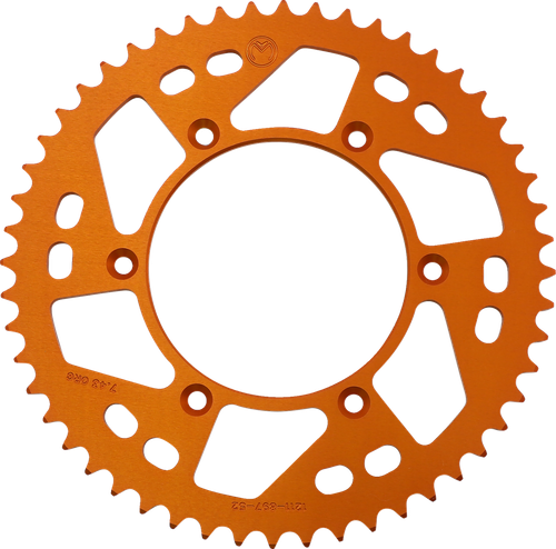 MOOSE OFFROAD - 1211-1664 - Rear Sprocket - Aluminum - 52 Tooth - Orange - Husaberg/Husqvarna/KTM