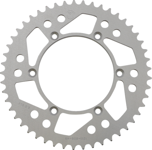 MOOSE OFFROAD - 1211-1578 - Rear Sprocket - Aluminum - 49 Tooth - Silver - Kawasaki/Suzuki