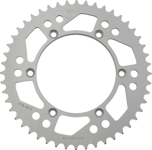 MOOSE OFFROAD - 1211-1586 - Rear Sprocket - Aluminum - 48 Tooth - Silver - Yamaha