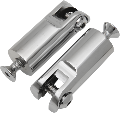 ACCUTRONIX - FPMT200-C - Front Foot Peg Mounts - Silver - 3/8"-16