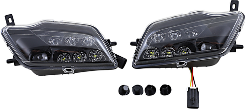 MOOSE OFFROAD - 2001-2329 - LED Headlight - Pioneer - Clear