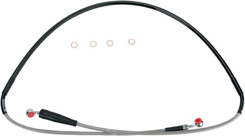 MOOSE OFFROAD - 1741-0992 - Brake Line - Front - Stainless Steel - Suzuki DR-Z 400 SM
