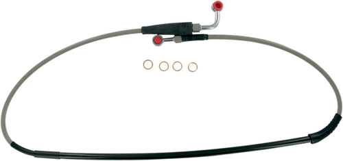 MOOSE OFFROAD - 1741-1433 - Brake Line - Front - Stainless Steel - Honda CRF