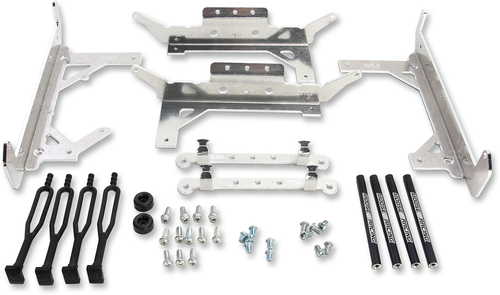 MOOSE OFFROAD - 1901-0610 - Radiator Braces - Silver - Husqvarna/KTM