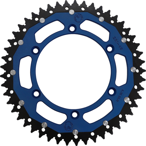 MOOSE OFFROAD - 1210-1480 - Dual Sprocket - 49 Tooth - Blue - Yamaha