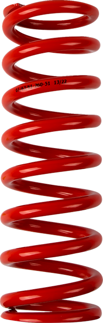 MOOSE OFFROAD - 1312-0971 - Shock Spring - 61 mm OD - 51 n/mm - Red
