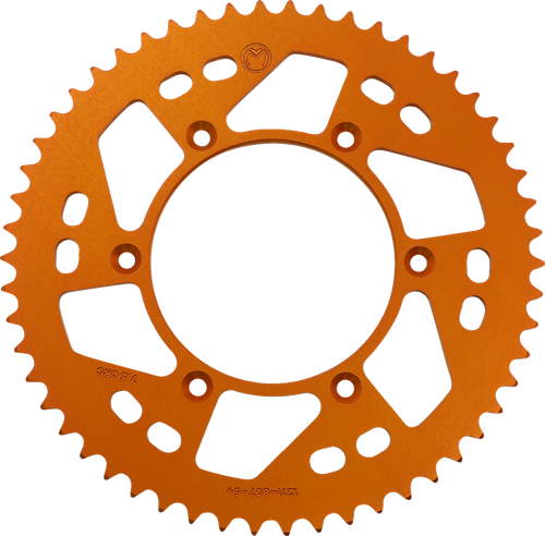 MOOSE OFFROAD - 1211-1665 - Rear Sprocket - Aluminum - 54 Tooth - Orange - Husaberg/Husqvarna/KTM