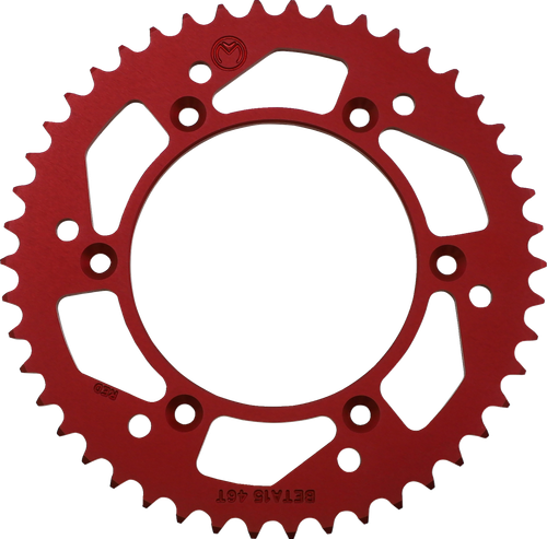 MOOSE OFFROAD - 1211-1863 - Rear Sprocket - Aluminum - 46 Tooth - Red - Beta