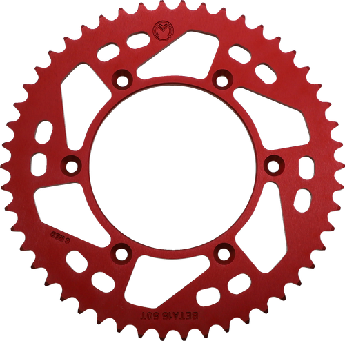 MOOSE OFFROAD - 1211-1867 - Rear Sprocket - Aluminum - 50 Tooth - Red - Beta