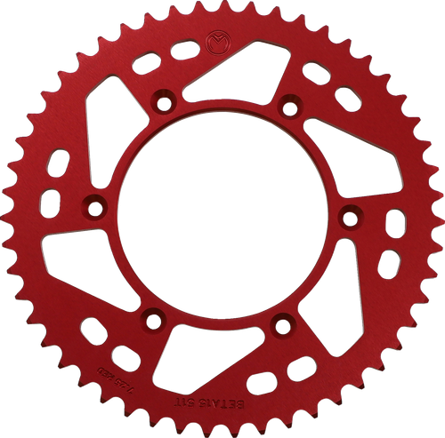 MOOSE OFFROAD - 1211-1868 - Rear Sprocket - Aluminum - 51 Tooth - Red - Beta