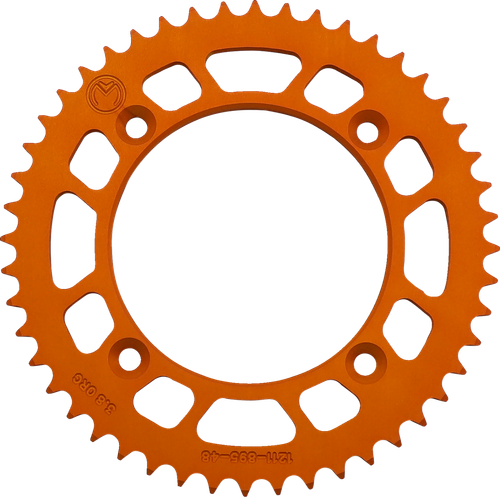 MOOSE OFFROAD - 1211-1899 - Rear Sprocket - Aluminum - 48 Tooth - Orange - Husqvarna/KTM