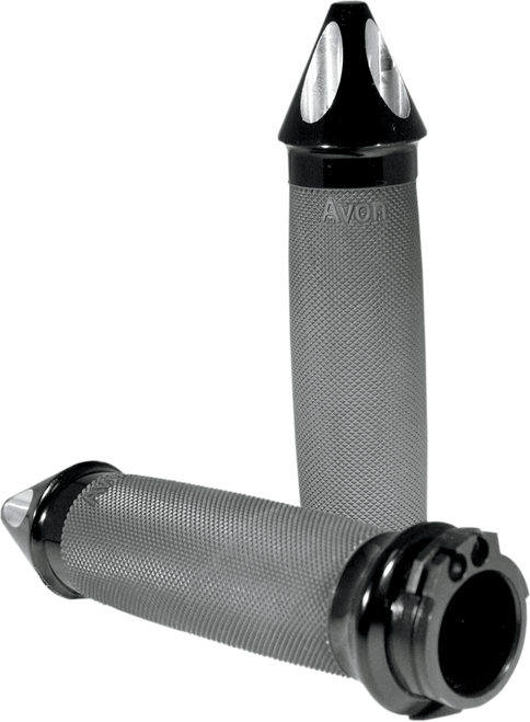 AVON GRIPS - CC-86-ANO-SPIKE - Custom Spike End Grips - Black