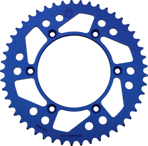 MOOSE OFFROAD - 1211-1914 - Rear Sprocket - Aluminum - 49 Tooth - Blue - Husaberg/Husqvarna/KTM