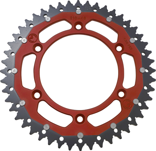 MOOSE OFFROAD - 1210-1462 - Dual Sprocket - 48 Tooth - Red - Honda