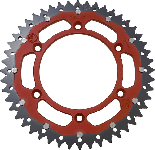 MOOSE OFFROAD - 1210-1462 - Dual Sprocket - 48 Tooth - Red - Honda