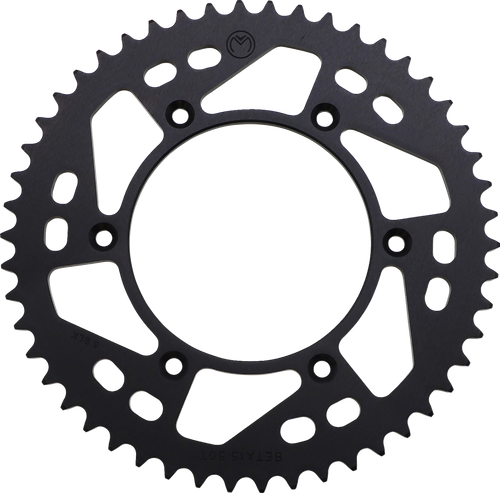 MOOSE OFFROAD - 1211-1855 - Rear Sprocket - Aluminum - 50 Tooth - Black - Beta