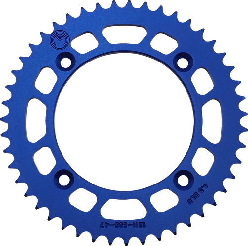 MOOSE OFFROAD - 1211-1894 - Rear Sprocket - Aluminum - 47 Tooth - Blue - Husqvarna/KTM