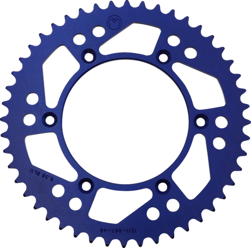 MOOSE OFFROAD - 1211-1913 - Rear Sprocket - Aluminum - 48 Tooth - Blue - Husaberg/Husqvarna/KTM