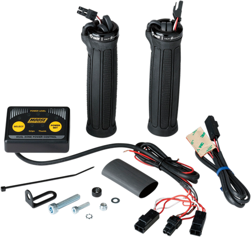 MOOSE OFFROAD - 0631-0154 - Clamp-On Dual Zone Heated Grip Kit for ATVs - Thumb Warmer