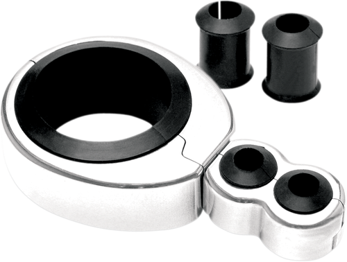 MOTION PRO - 11-0042 - Cable Clamp - Dual - 1-1/4" - 1-1/2" Mounting Diameter - Chrome