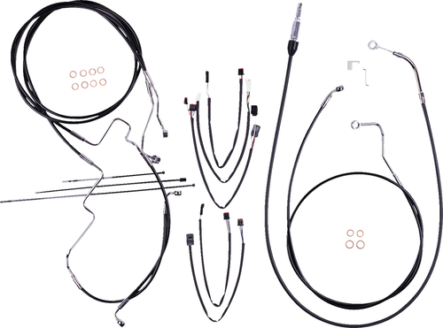 MAGNUM SHIELDING - 4891191 - Control Cable Kit - XR - Black/Chrome