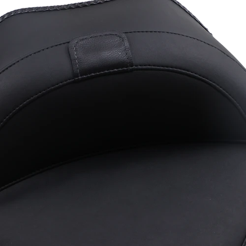 MUSTANG - 79742 - Wide Solo Seat - With Backrest - Vintage - Black - Smooth - FL/FX '11-'17