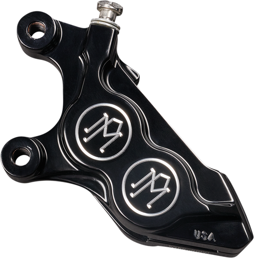 PERFORMANCE MACHINE (PM) - 0052-2425-BM - 4-Piston Caliper - Contrast Cut - Left Front