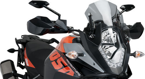 PUIG HI-TECH PARTS - 6847H - New Generation Windscreen - 12-3/8” - Smoke - KTM Adventure