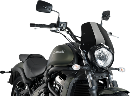 PUIG HI-TECH PARTS - 3175N - New Generation Windscreen - 12-1/4” - Black - Vulcan