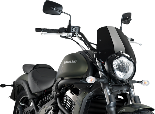 PUIG HI-TECH PARTS - 3175N - New Generation Windscreen - 12-1/4” - Black - Vulcan