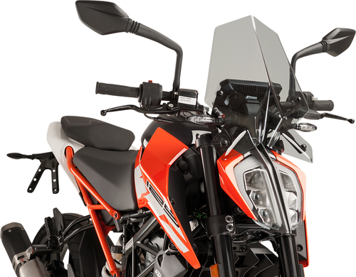PUIG HI-TECH PARTS - 9514H - New Generation Windscreen - 16-1/4” - Smoke - KTM