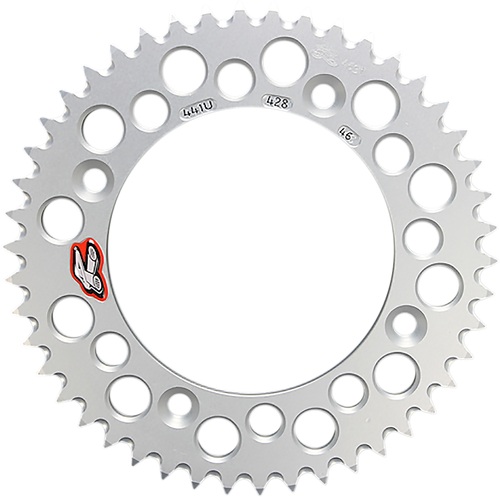 RENTHAL - 441U-428-46GPSI - Rear Sprocket - Aluminum - 46 Tooth - Silver - Gas Gas/Husqvarna/KTM