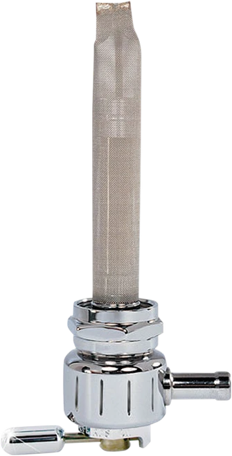 PINGEL - 4311-CG - Round Fuel Valve - Grooved Chrome - 22 mm
