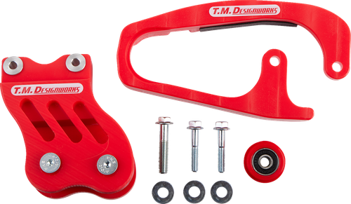 T.M. DESIGNWORKS - HCP-45K-RD - Chain Guide/Slider - TRX450 - Red