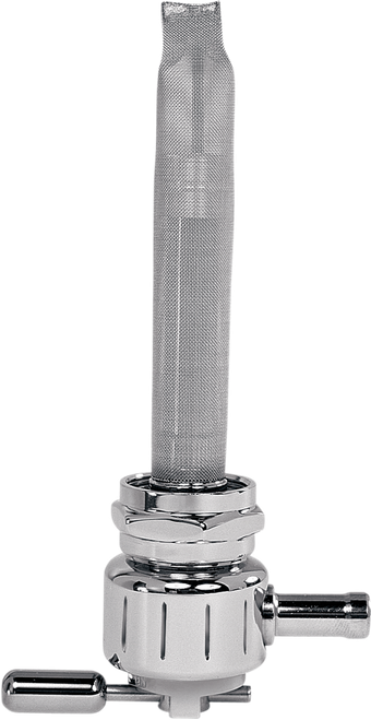 PINGEL - 6311-CG - Round Fuel Valve - Grooved Chrome - 22 mm