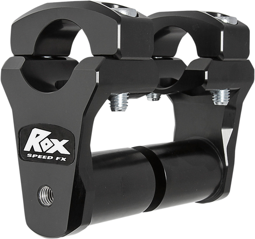 ROX SPEED FX - 1R-P2PPS10K - Extended Stem 2” Pivoting Handlebar Riser for 1-1/8” Handlebars - Tenere - Black
