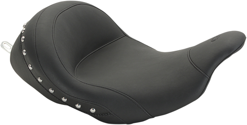 MUSTANG - 76079 - Lowdown Vintage Seat - No Driver Backrest - Chrome Studded - FL '08-'25