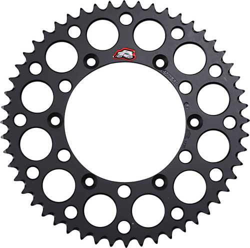 RENTHAL - 150U-520-52GBBK - Rear Sprocket - Aluminum - 52 Tooth - Black - Yamaha