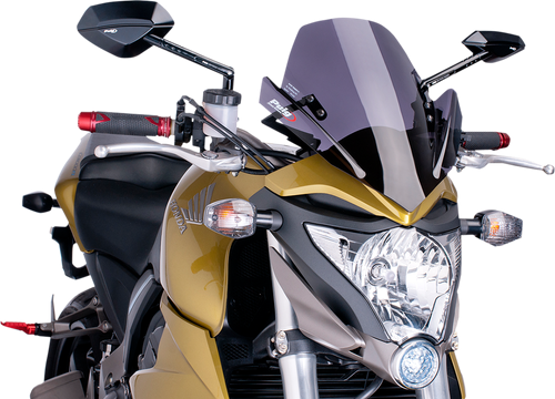 PUIG HI-TECH PARTS - 5645F - New Generation Windscreen - 13-3/4” - Dark Smoke - CB1000R