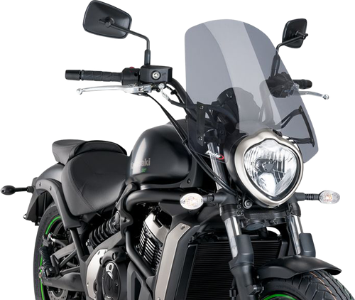 PUIG HI-TECH PARTS - 8164H - New Generation Windscreen - 18-1/2” - Smoke - Vulcan