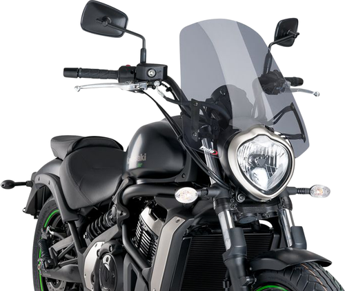 PUIG HI-TECH PARTS - 8164H - New Generation Windscreen - 18-1/2” - Smoke - Vulcan