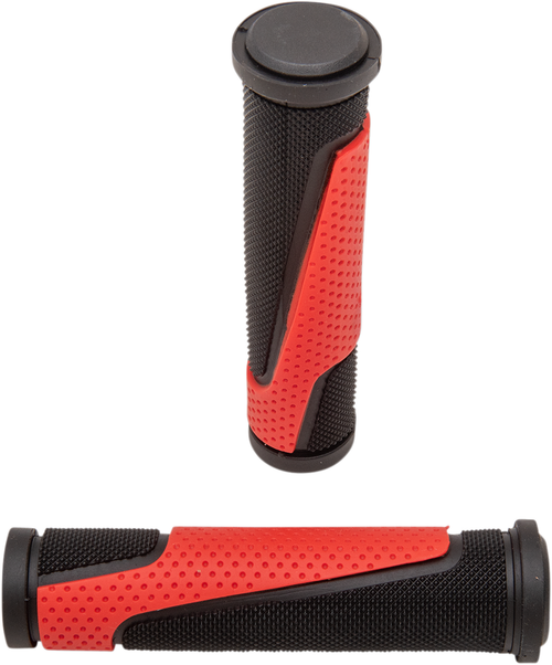 PRO GRIP - PA080722NERO - 807 Double Density Open End Grips - Red/Black