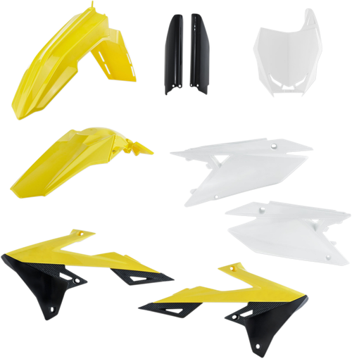 ACERBIS - 2686555909 - Full Body Kit - '18 OEM Yellow/White/Black - Suzuki - RMZ '18-'25