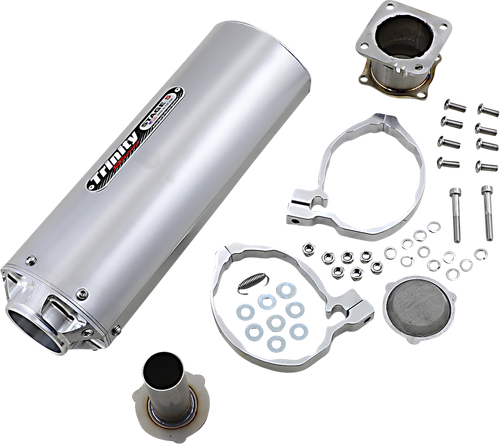 TRINITY RACING - TR-4176S - Slip-On Muffler - Brushed - KRX 1000