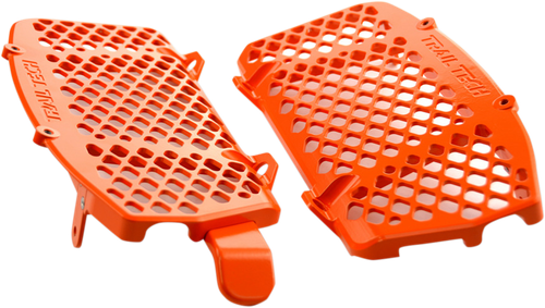 TRAIL TECH - 0151-RB03 - Radiator Guard Set - Orange - Gas Gas/Husqvarna/KTM