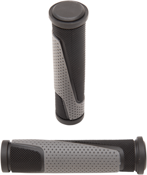 PRO GRIP - PA080722NEGR - 807 Double Density Open End Grips - Gray/Black