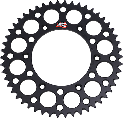 RENTHAL - 224U-520-50GPBK - Rear Sprocket - Aluminum - 50 Tooth - Black